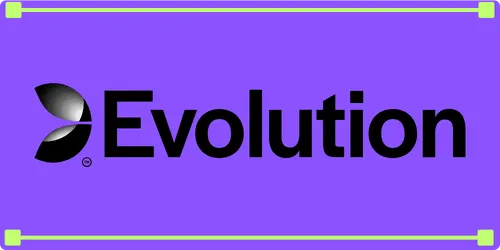 Evolution logo on LuckyHeroes (casino-luckyheroes.com)
